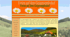 Desktop Screenshot of geigerseppleshof.de