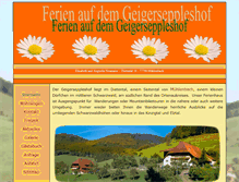 Tablet Screenshot of geigerseppleshof.de